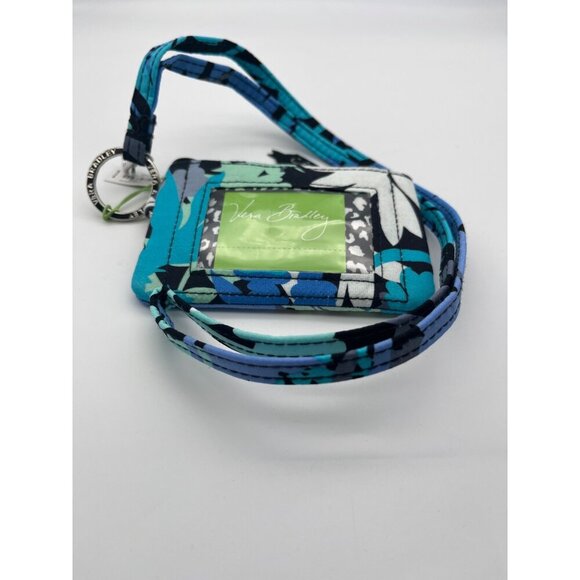Vera Bradley Womens Zip ID Case & Lanyard Camofloral Key Ring & ID Clip 3296 - Picture 4 of 6